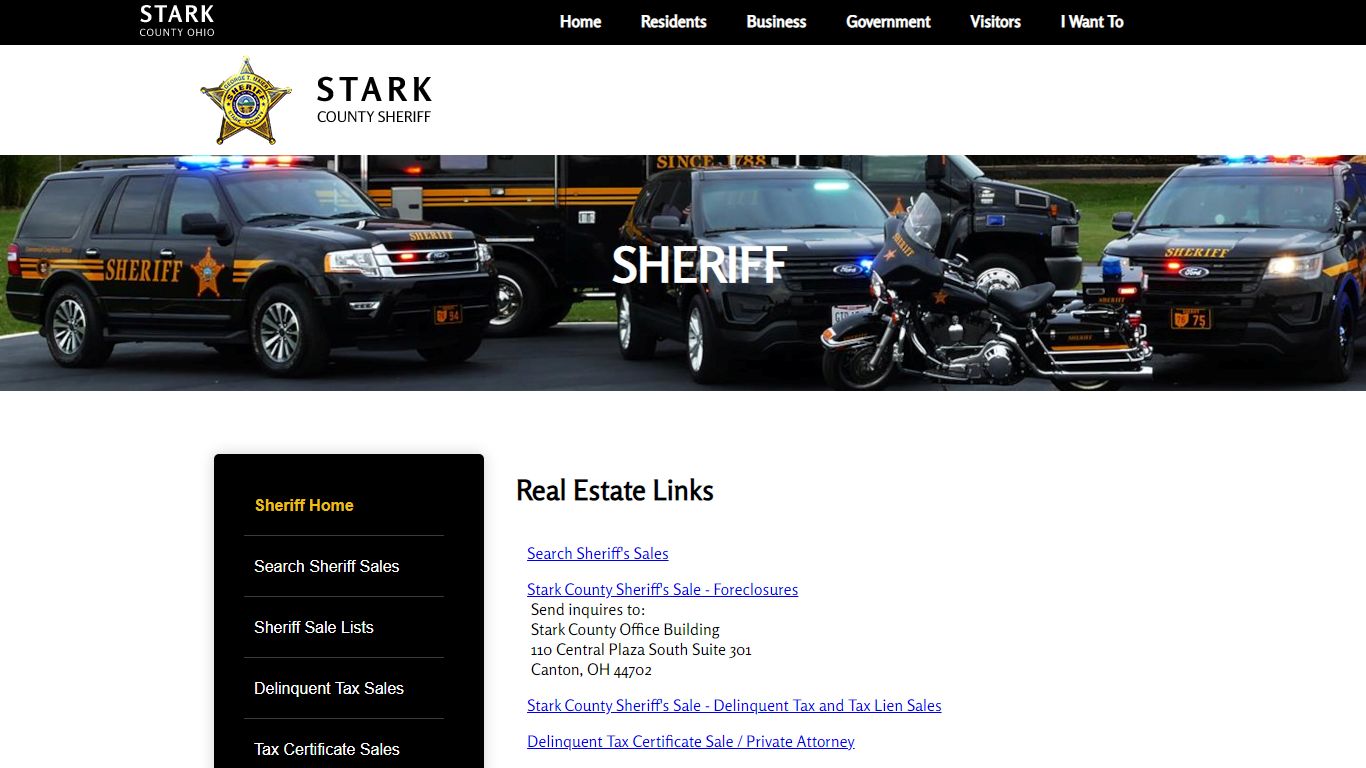 Real Estate Links - Stark County Sheriff